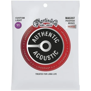 Encordado Martin M535T Custom Light 011 para Guitarra Acustica