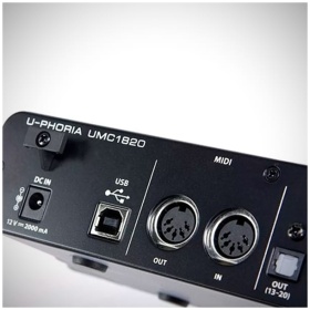 Interfaz de Audio Behringer UMC1820 MIDI-USB con Peamp Midas - Image 4