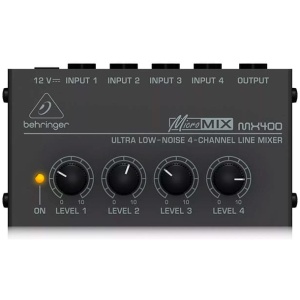 Mini Mixer Behringer MX400 de 4 Canales