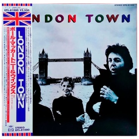 Vinilo Wings London Town Impresión Japonesa Original