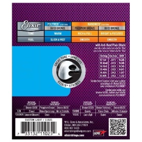 Encordado Elixir 80/20 Bronze Polyweb Custom Light Acoustic - Image 2