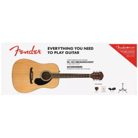 Guitarra Acustica Fender FA125 Pack con afinador y soporte - Image 6
