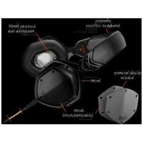 V-Moda Crossfade LP2 Auriculares Over-Ear Matte Black Metal - Image 5