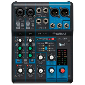 Consola Yamaha MG06X Mixer de 6 Canales con Efectos