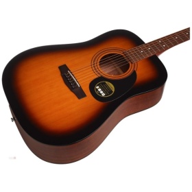 Guitarra Acustica Cort AD810 Dreadnought Sunburst con Funda - Image 2