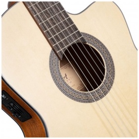 Guitarra Clasica Cort AC120CE OP Con Funda - Image 7