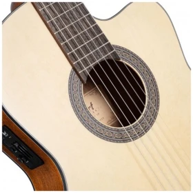 Guitarra Clasica Cort AC120CE OP Con Funda - Image 7