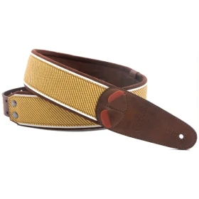 Correa Right On! Tweed Brown para Guitarra y Bajo - Made in Spain