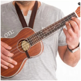 Correa Right On! Uke Hook Brown para Ukelele - Made in Spain - Image 6