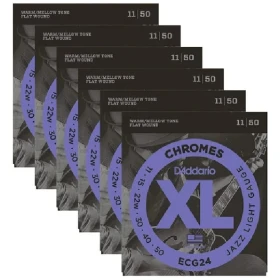 Encordado Daddario ECG24 Chromes Flat Wound 11-50 Jazz Ligth - Image 8